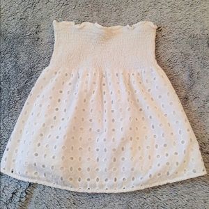 NEW Express White Strapless Top